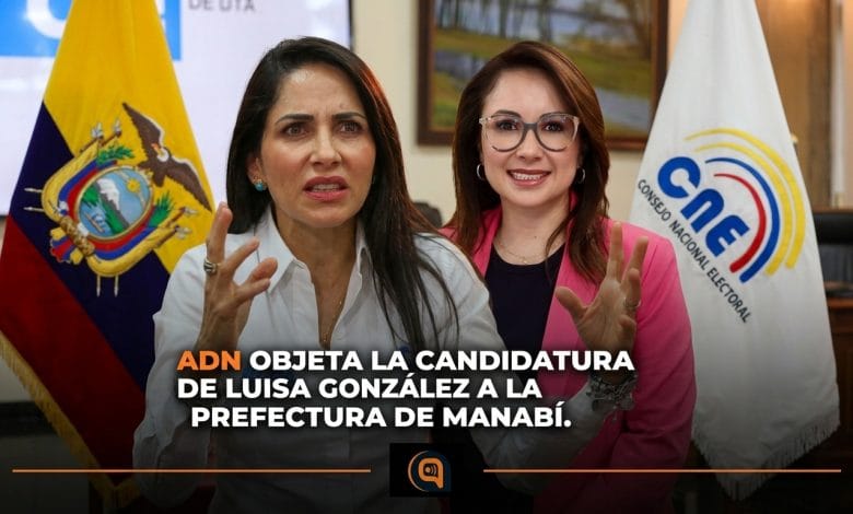 Luisa González, candidata a la Prefectura de Manabí por Pachakutik