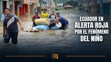 Alerta roja nacional por El Niño declarada en Ecuador el 29 de agosto de 2026.