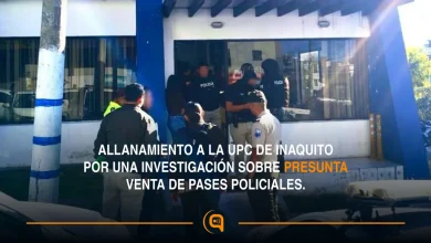 Allanamiento a la UPC de Iñaquito por una investigación sobre presunta venta de pases policiales.