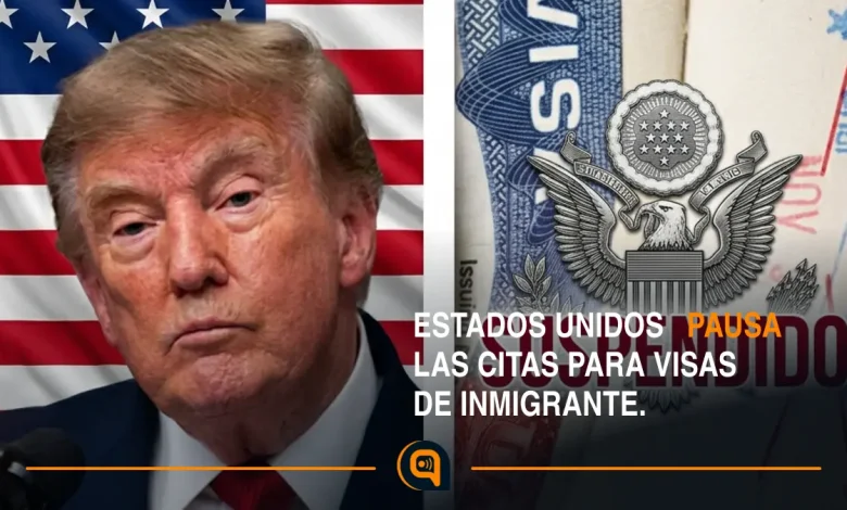 Citas para visas de inmigrante suspendidas temporalmente por Estados Unidos en embajadas y consulados