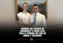 Noboa y Valbonesi pierden a su tercer hijo Stefano; bandera del Palacio de Carondelet a media asta
