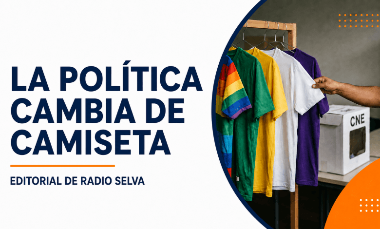 "Fotografía editorial sobre la política sin convicciones en los partidos electorales."