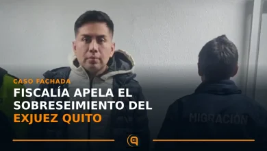 Imagen de apoyo sobre el proceso judicial del exjuez Quito en el caso Fachada