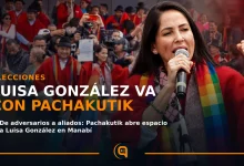 Luisa González, aspirante a la Prefectura de Manabí con Pachakutik