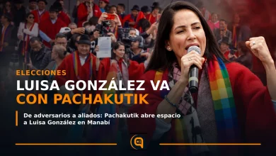 Luisa González, aspirante a la Prefectura de Manabí con Pachakutik
