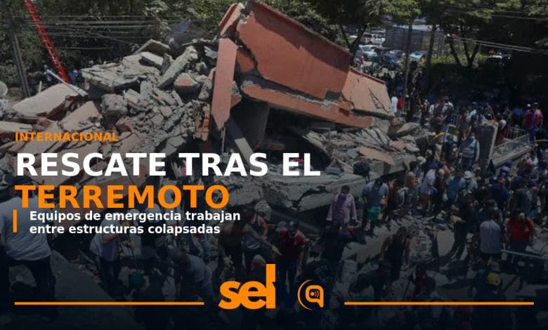 Rescatistas buscan sobrevivientes tras el terremoto de magnitud 7,4 en Colombia