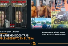 dos aprehendidos tras asesinato en Puerto Napo y vehículos recuperados en Orellana
