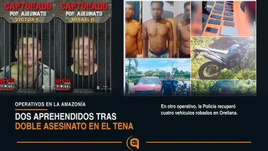 dos aprehendidos tras asesinato en Puerto Napo y vehículos recuperados en Orellana