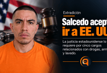 Daniel Salcedo durante una comparecencia judicial telemática
