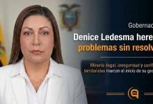 Denice Ledesma, gobernadora de Napo, asume problemas pendientes de seguridad y minería ilegal.
