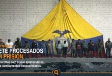 campamento intervenido durante el operativo de seguridad en Alto Punino, Orellana