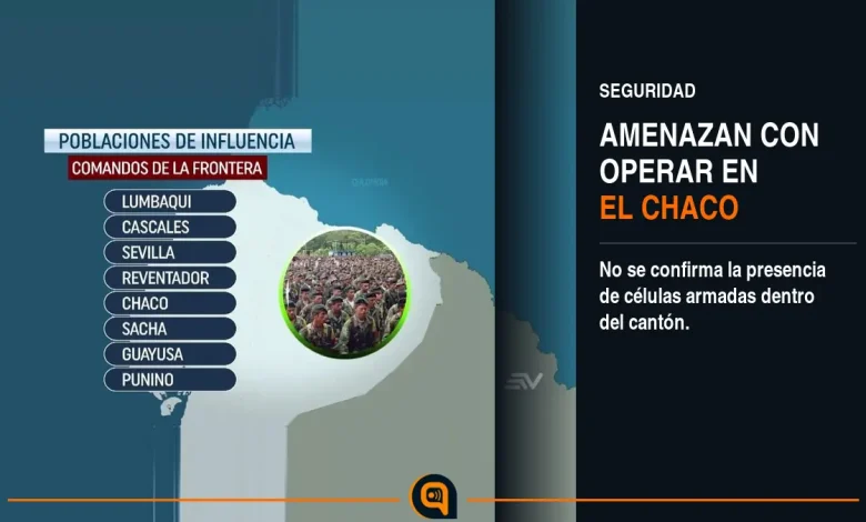imagen del video atribuido a Comandos de la Frontera que menciona al cantón El Chaco