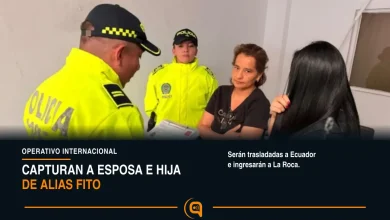 esposa e hija de alias Fito capturadas en Colombia
