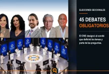 cinco integrantes del Comité Nacional de Debates designados por el CNE