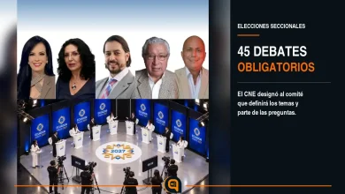 cinco integrantes del Comité Nacional de Debates designados por el CNE