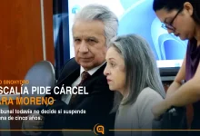 Lenín Moreno durante la audiencia del caso Sinohydro en la Corte Nacional de Justicia