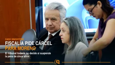 Lenín Moreno durante la audiencia del caso Sinohydro en la Corte Nacional de Justicia