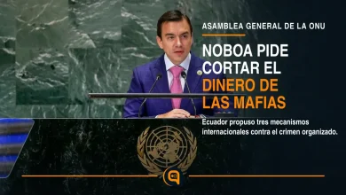Daniel Noboa en la ONU durante su discurso sobre crimen organizado