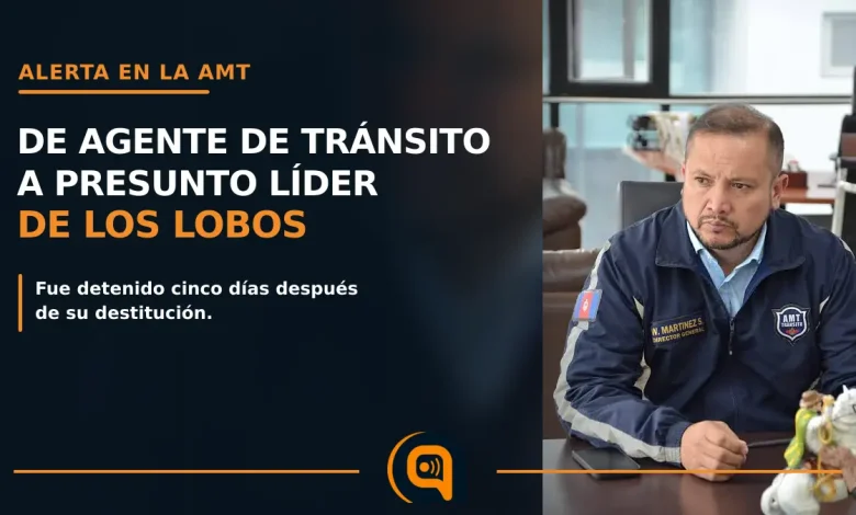 agente de la AMT vinculado a Los Lobos fue detenido en el sur de Quito