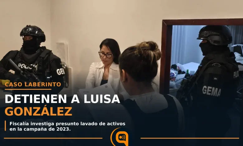 Luisa González, excandidata presidencial, detenida por el caso Laberinto