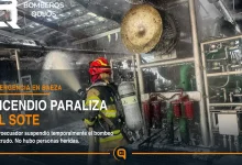 incendio en la estación de bombeo de Baeza obligó a suspender el SOTE