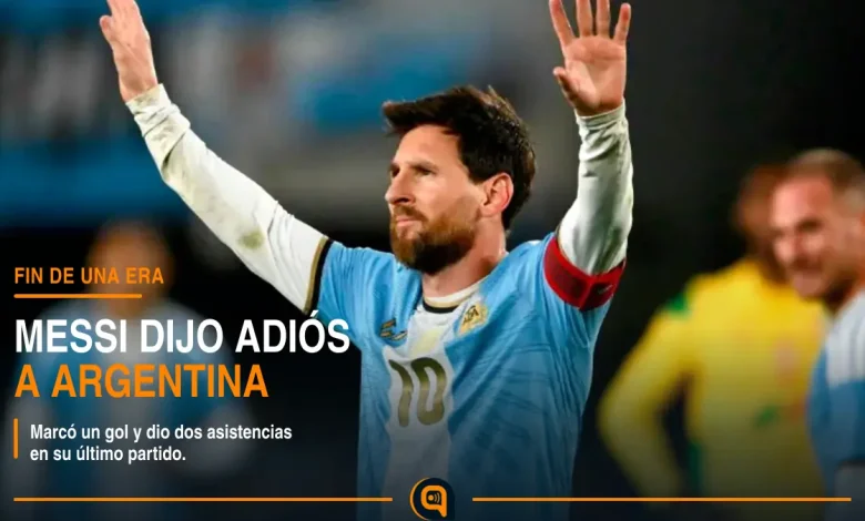 Lionel Messi durante su último partido con la selección argentina ante Benín